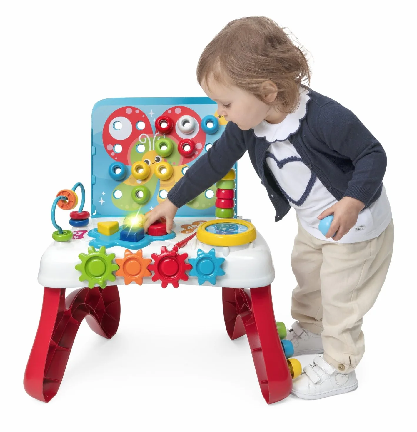 Chicco Gioco Tavolo Art&Craft Banco multiattività bilingue Gioco Educativo attività Elettroniche Tavolo interattivo 10 m- 4 Anni