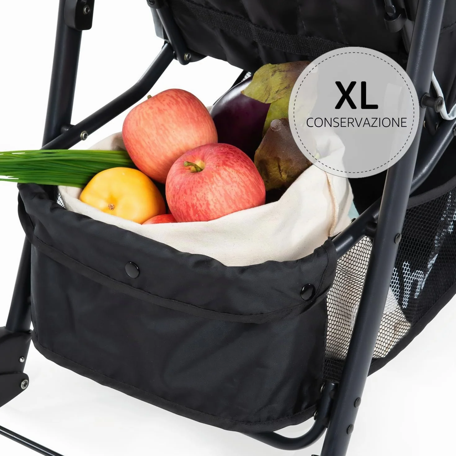 Hauk Passeggino Shopper Neo 2 Compatto dalla Nascita fino a 22 kg Pieghevole Nero, Argento