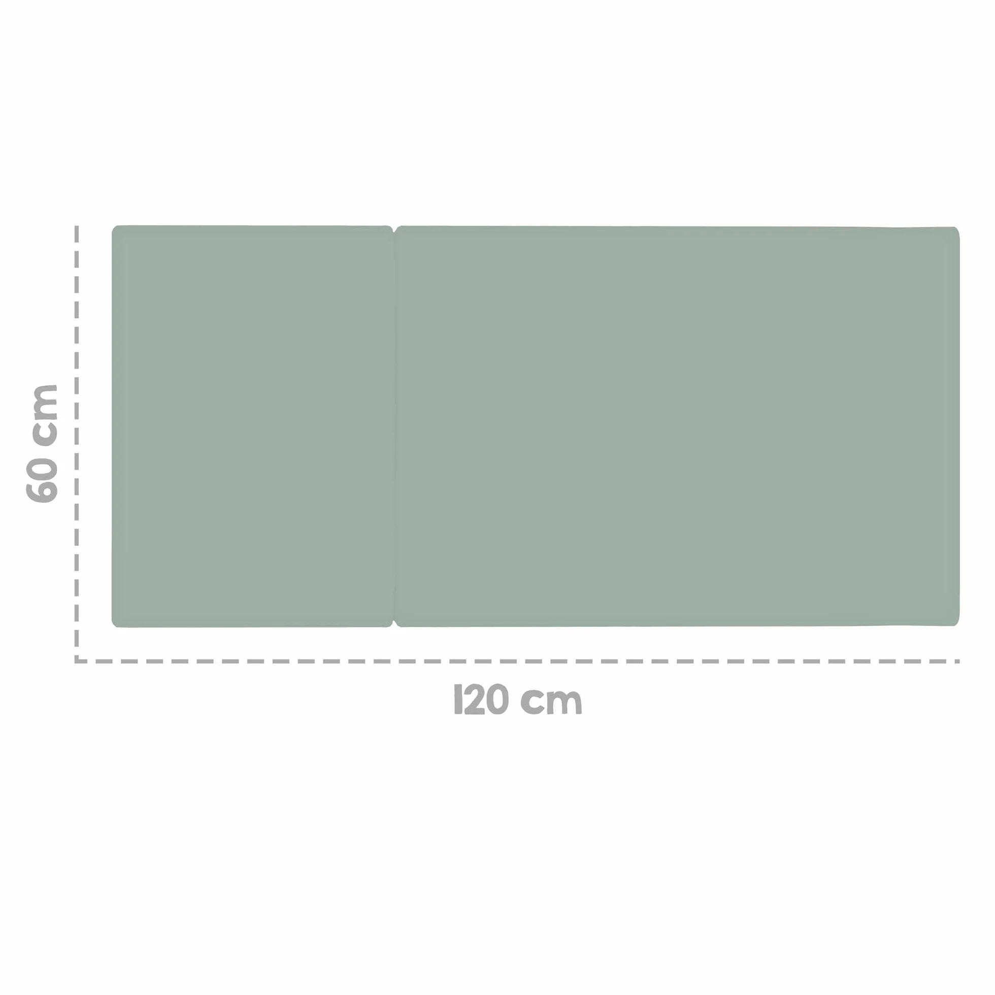 roba Materasso da Viaggio 'roba Style' 60 x 120 cm per Neonati e Bambini - Materasso Pieghevole per Letto da Viaggio e Lettino - Materasso Pieghevole con Borsa da Trasporto - Verde Ghiaccio