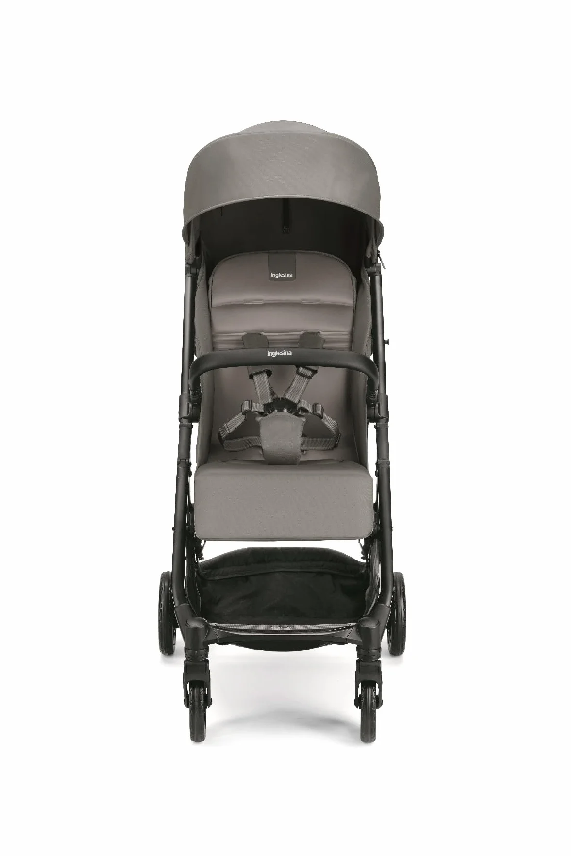 Inglesina NOW Passeggino Compatto Leggero 7,2 kg, Chiusura Automatica One Touch, Reclinabile 170°, Capotta UPF 50+, dalla Nascita fino a 22 kg, Snap Grey