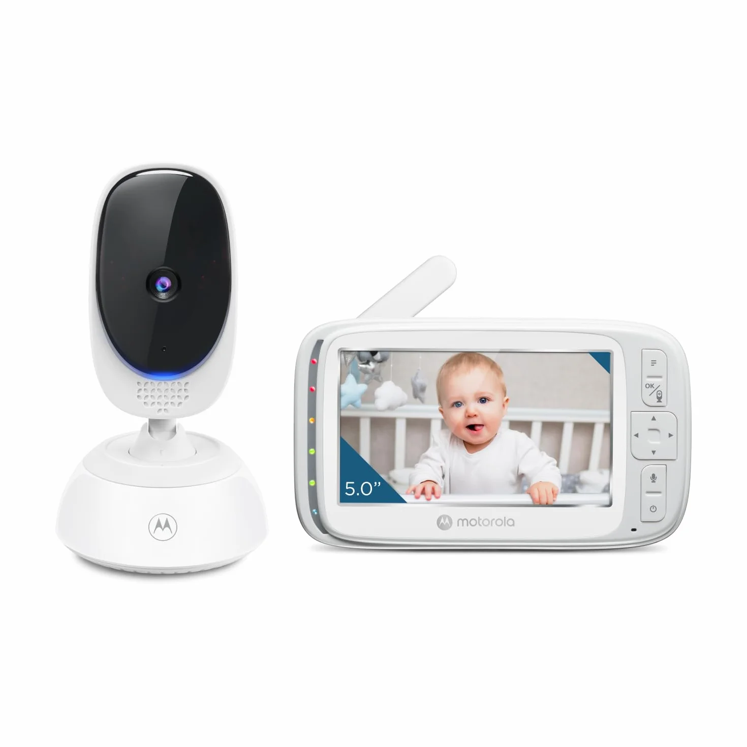 Motorola VM75 Baby Monitor z kamerą 5-calowy ekran rodzicielski noktowizor zoom cyfrowy