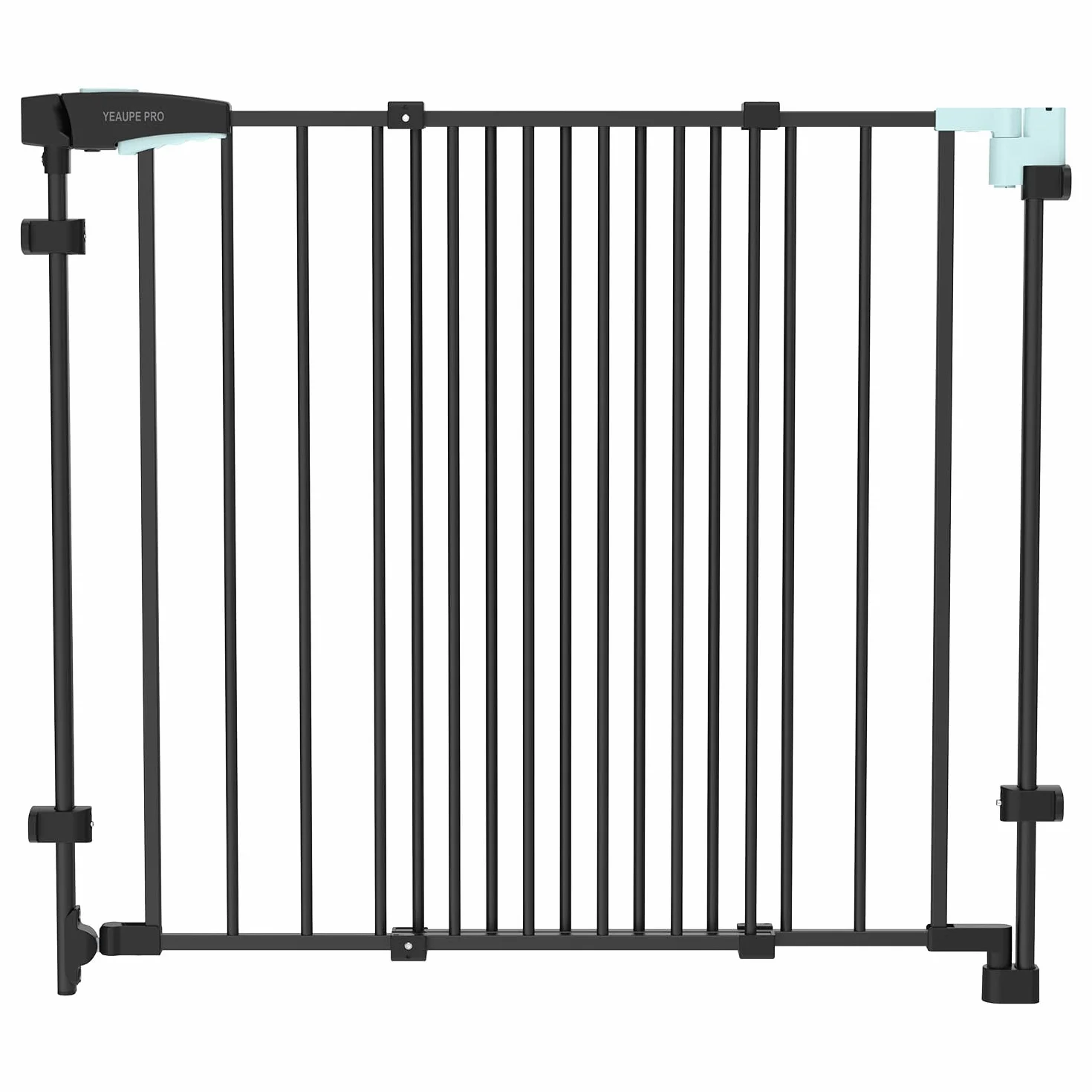 YEAUPE PRO Griglia di protezione per scale senza foratura, per bambini, 75 – 110 cm, telescopica, griglia di protezione per scale e porte, griglia di protezione per porte e cani, apertura manuale a 1