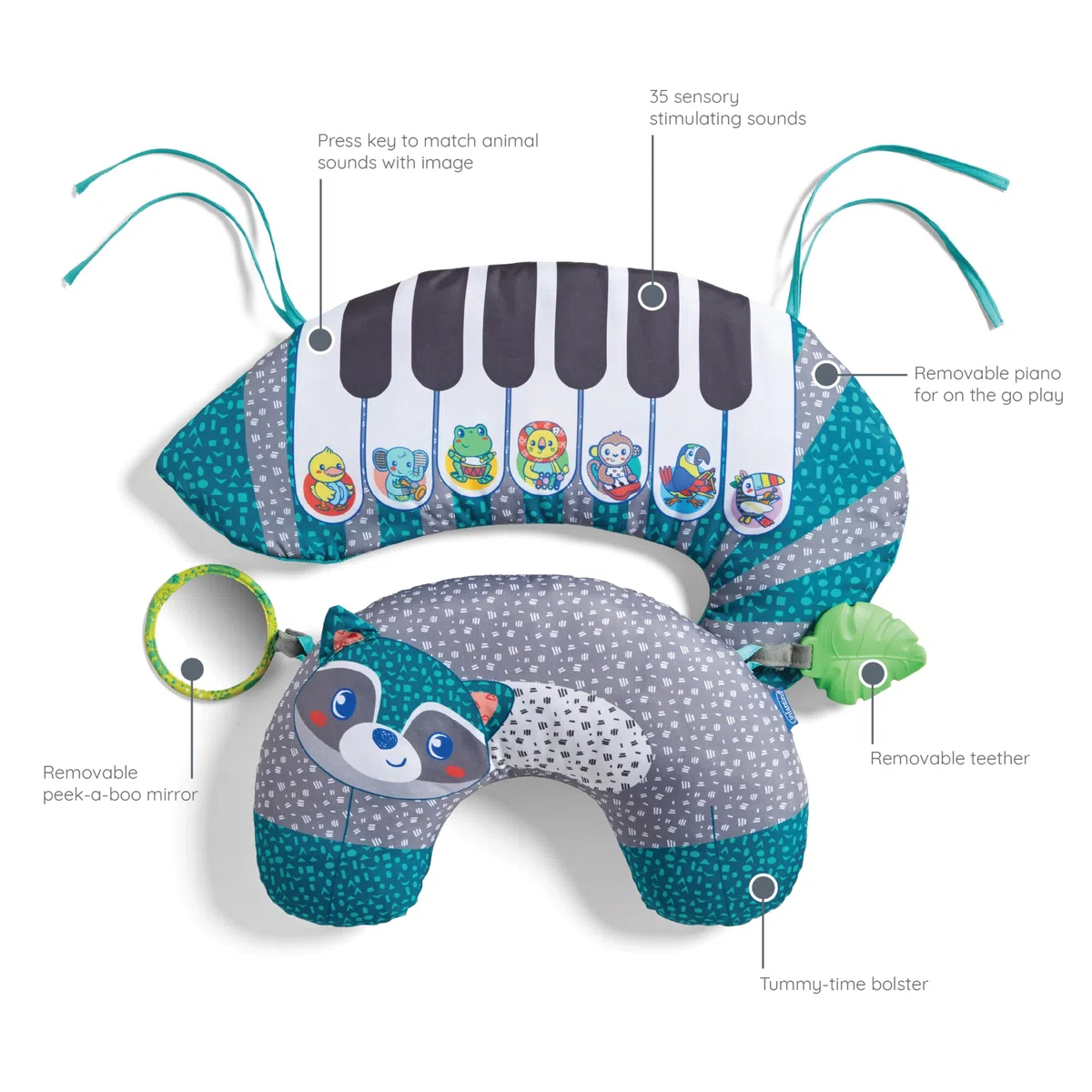 Infantino 3-in-1 Tummy time Pillow and Piano