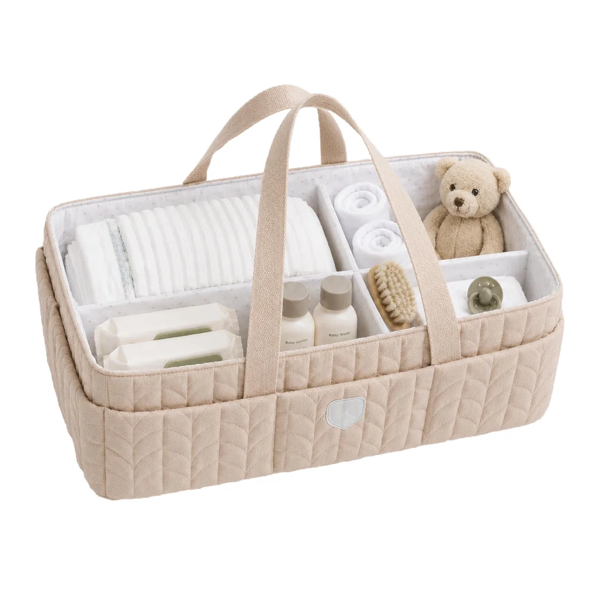 Koala Babycare Organizer Fasciatoio per Neonati - Cestino Porta Pannolini Portatile con Divisori Rimovibili - Organizer Pannolini per Cambio Pannolino e Cameretta Neonato - Perfetto Come Idea Regalo