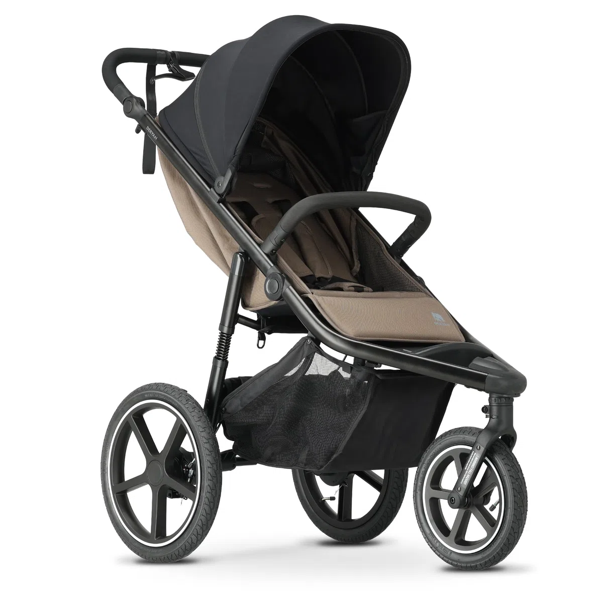 Deryan Bolt Jogger Passeggino combinato per ogni terreno – Pieghevole e portatile – Passeggino per jogging a partire dai 6 mesi (Hazel)