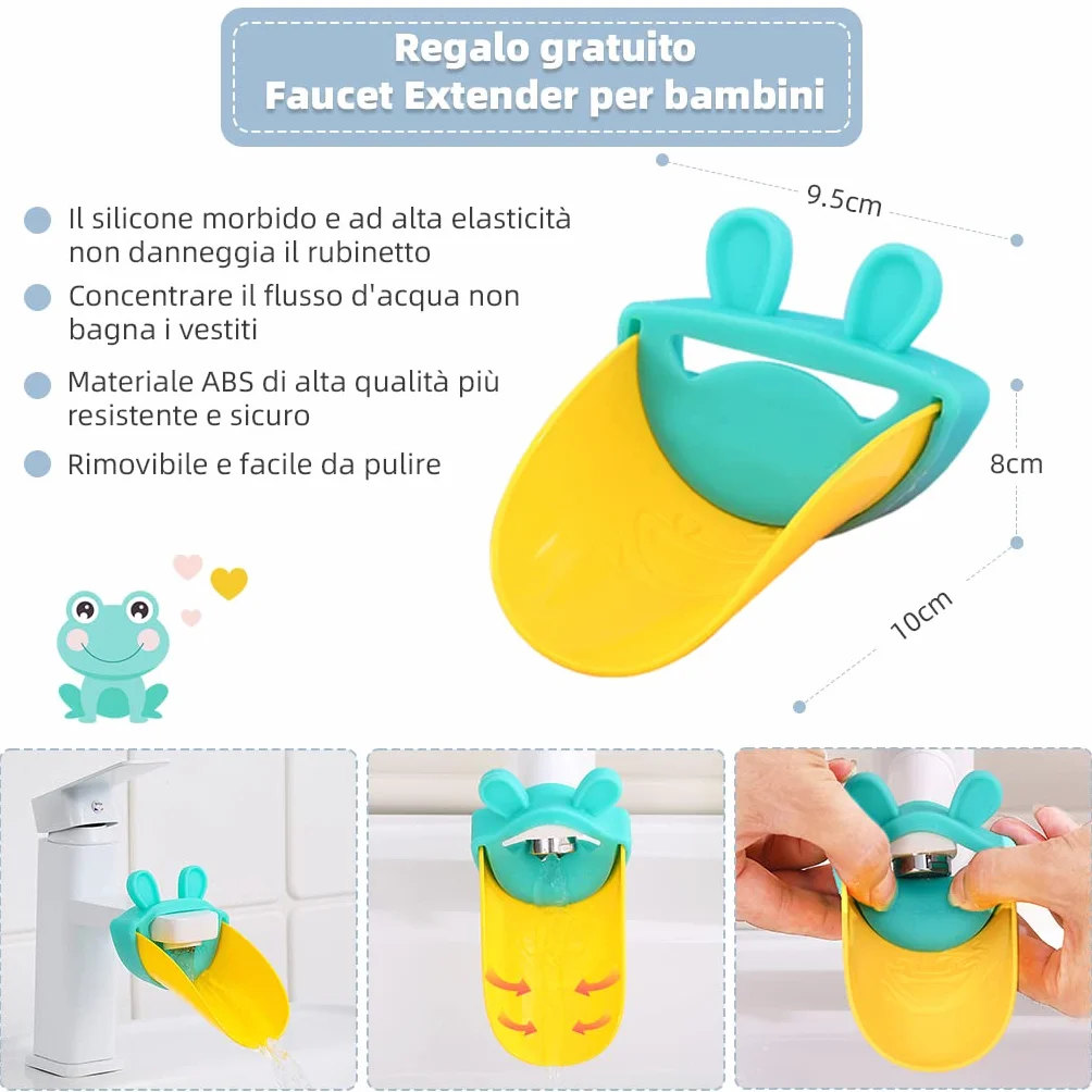 Scaletta gradini per bambini Sgabello a tre gradini Regolabile in Altezza Antiscivolo Grigio