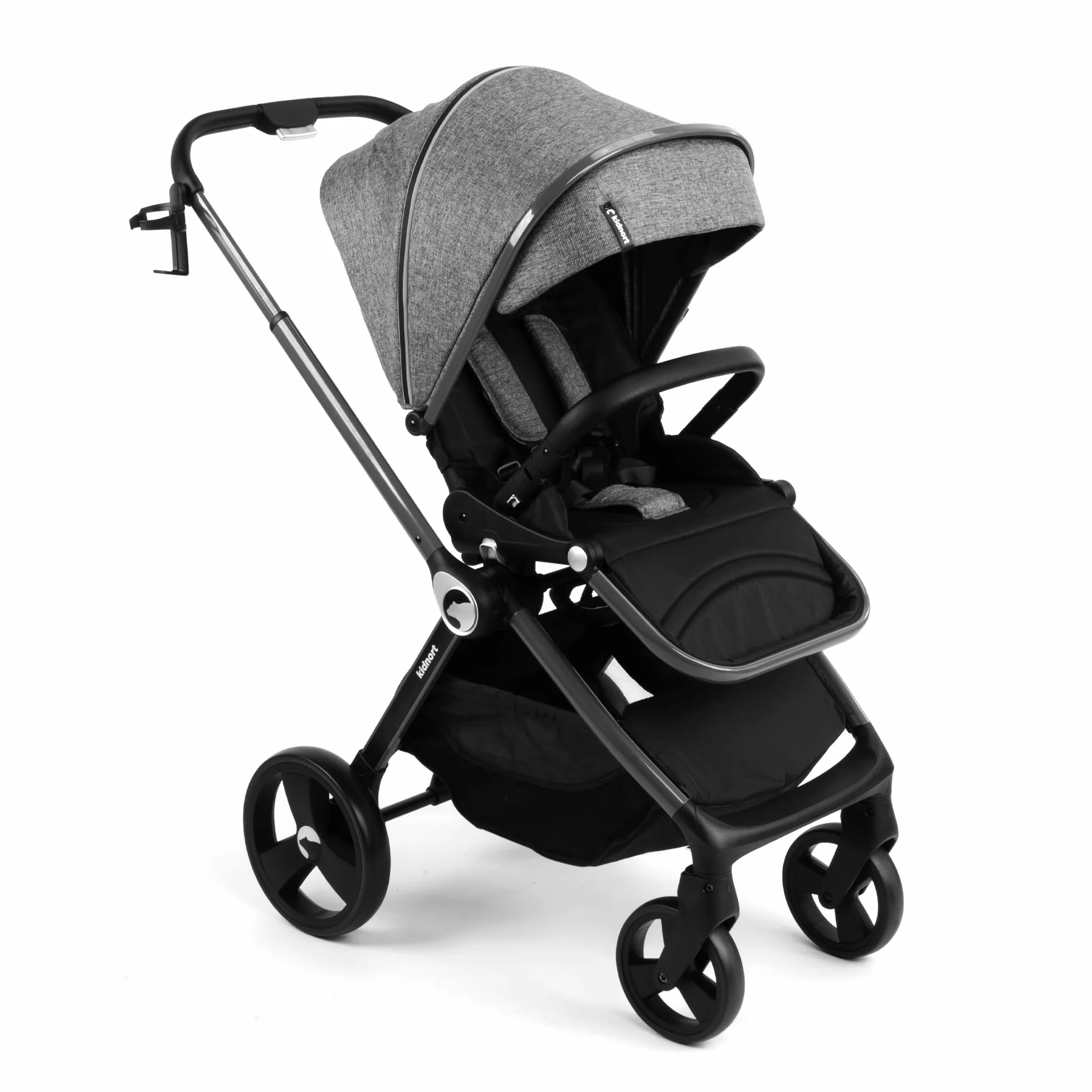 Passeggino regolabile 22 kg grigio