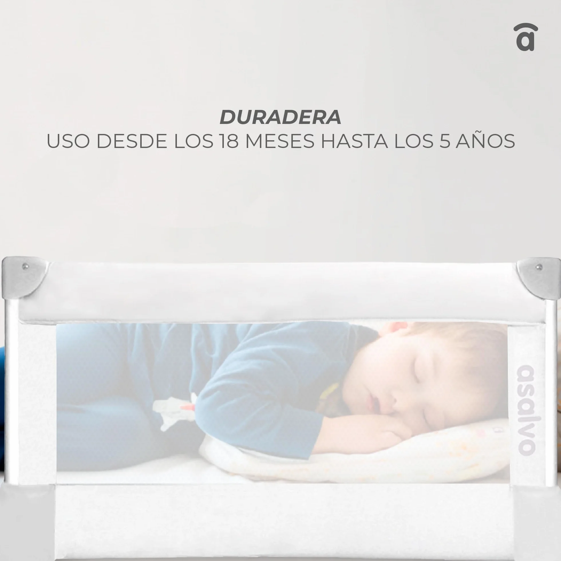 Asalvo 151508 Sponda del Letto, Bianco, 90 X 43.5 cm