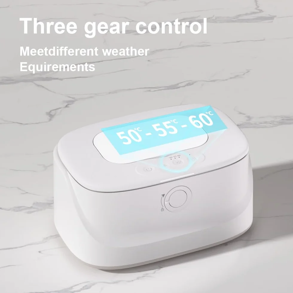 Scaldasalviette umidificate per neonati grande capacità 3 temperature 3 livelli luminosità luce notturna dispenser
