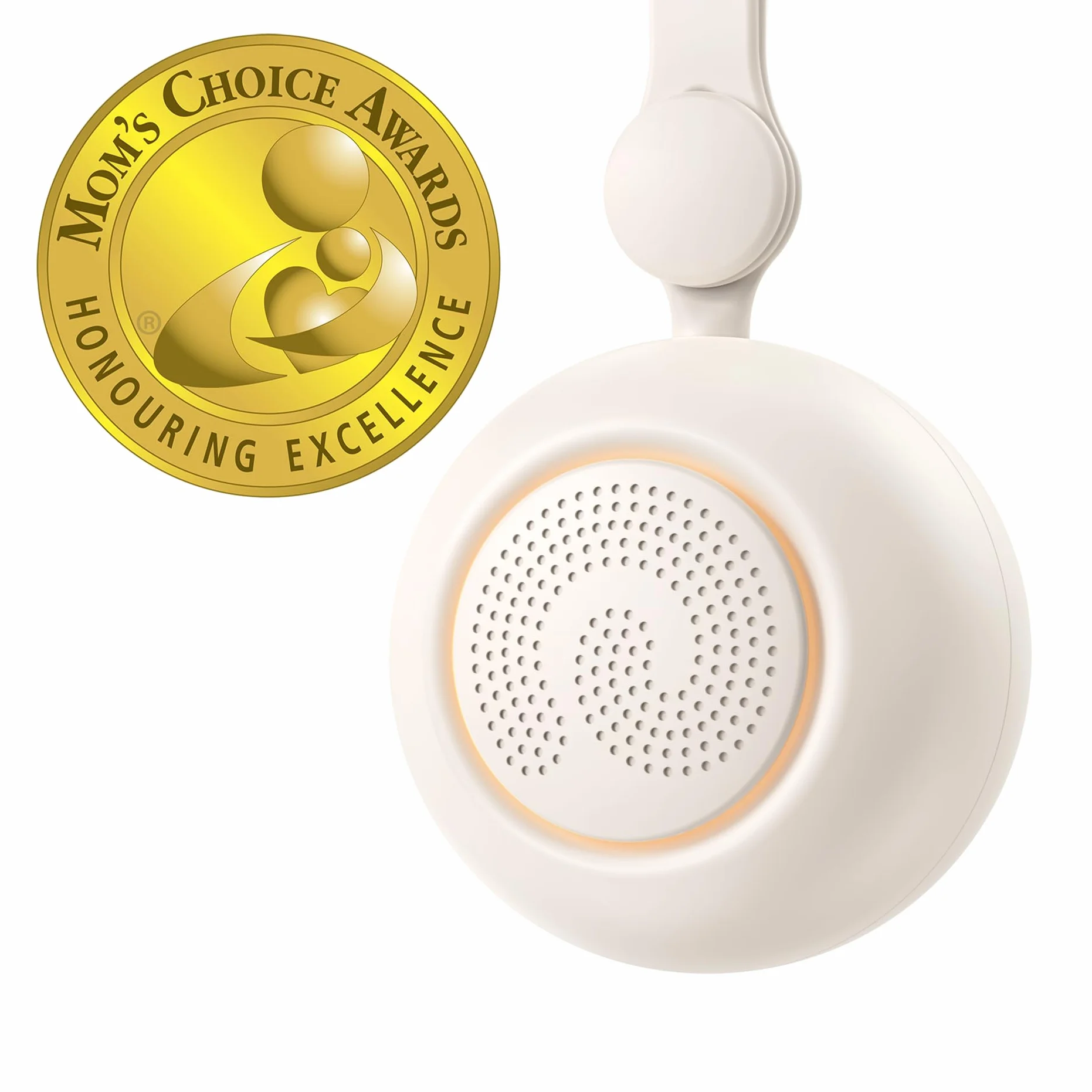 Dreamegg Sleep Lite 1 Macchina Rumore Bianco, Portatile Rumori Bianchi per Neonato con 19 Suoni Rilassanti, Macchina Rumori Bianchi Ricaricabile USB-C con Luci Notturne, 30 Volume, Regali Neonati