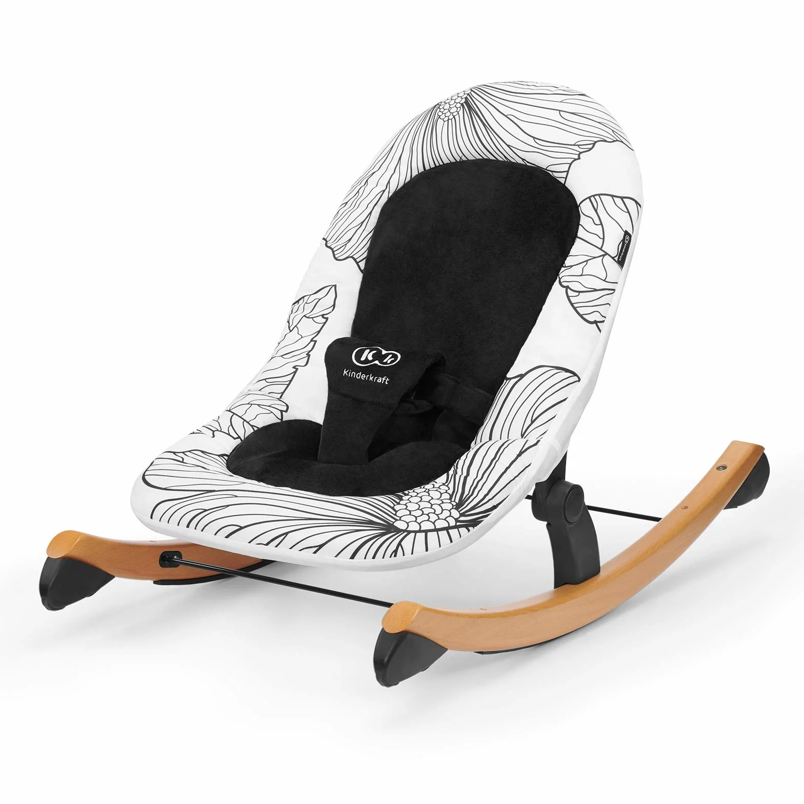 Kinderkraft Sdraietta Neonati FINIO Seggiolone Dondolo 0-9 kg Nero
