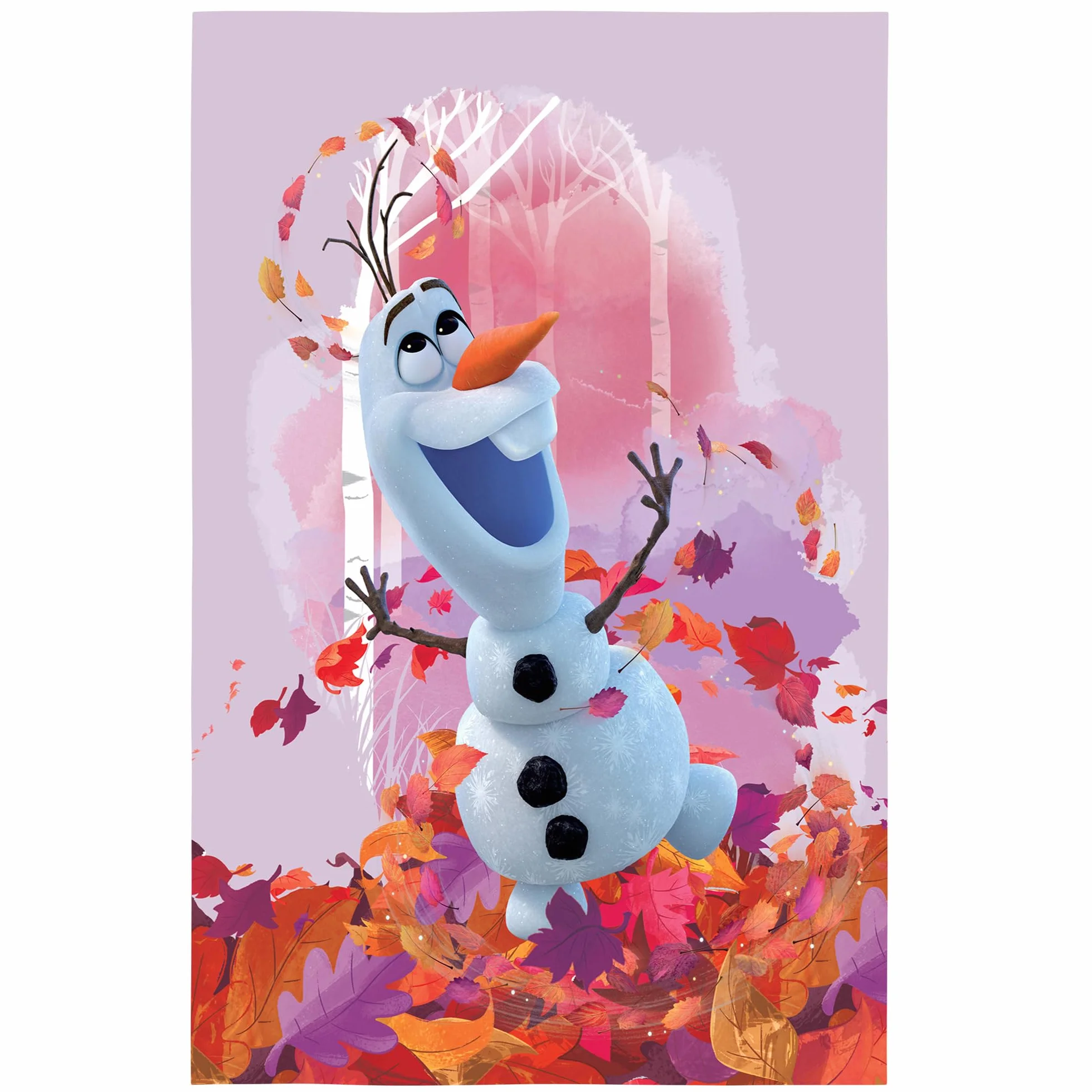 BERONAGE Disney Frozen 2 Tappeto da camera per bambini Olaf 100 cm x 133 cm, antiscivolo, antirumore per bambini, tappeto da gioco, tappetino da gioco, tappeto da ragazza Anna Elsa Olaf Sven Kristoff