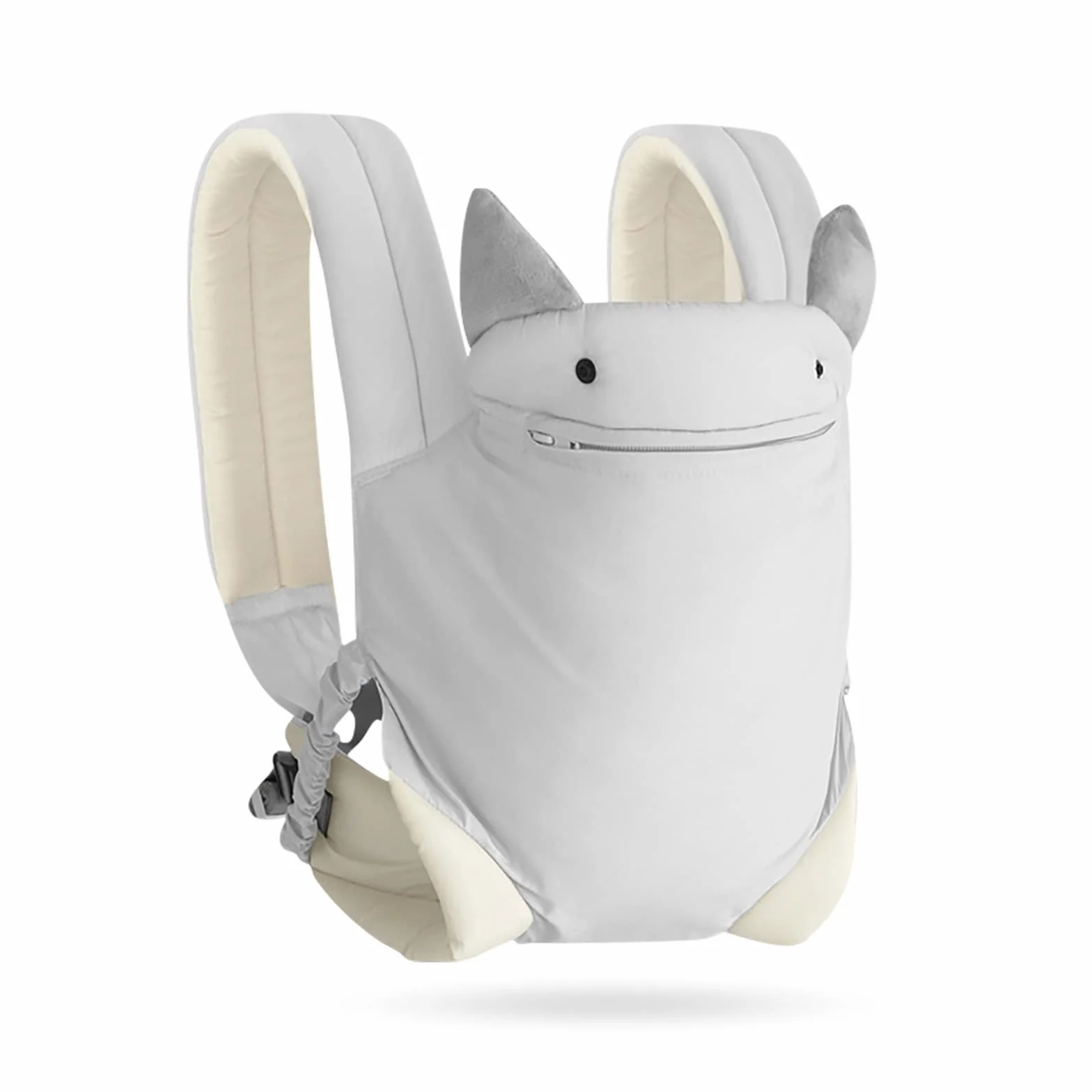SONARIN 4-in-1 Marsupio Neonati Leggero,Morbido Cotone Portantina Bebè Traspirante Porta Bambino Ergonomico,Regolabile per Neonati e Bambini 0-36 Mesi,Tutte le Posizioni(Grigio)
