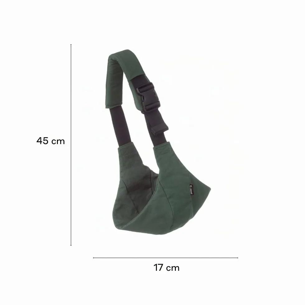Jané Catch Fascia Portabebè Fianco, Porto Laterale, Regolabile, Ergonomica e Antiscivolo, 100% Cotone, 9-48 Mesi, Verde