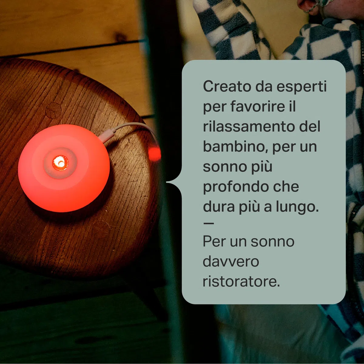 Tommee Tippee ausilio per il sonno Dreammaker, testato scientificamente per far dormire meglio i bambini, rumore rosa, luce rossa notturna, sensore CrySensor intelligente