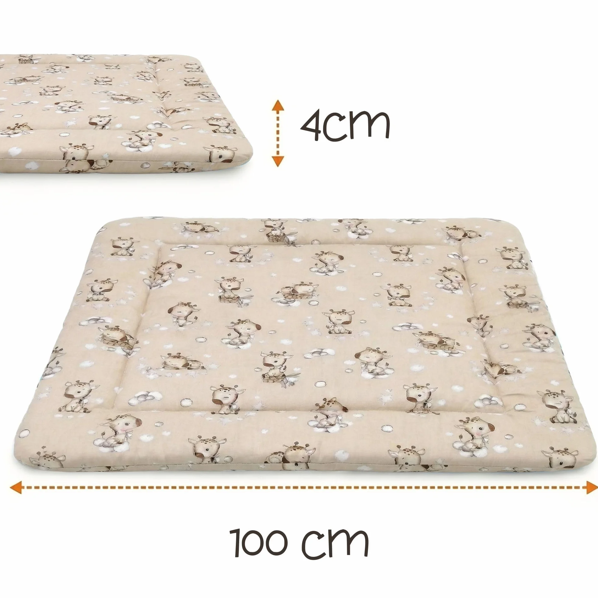 Tappeto gioco bambini gattonare Oeko-Tex 100 cm Safari