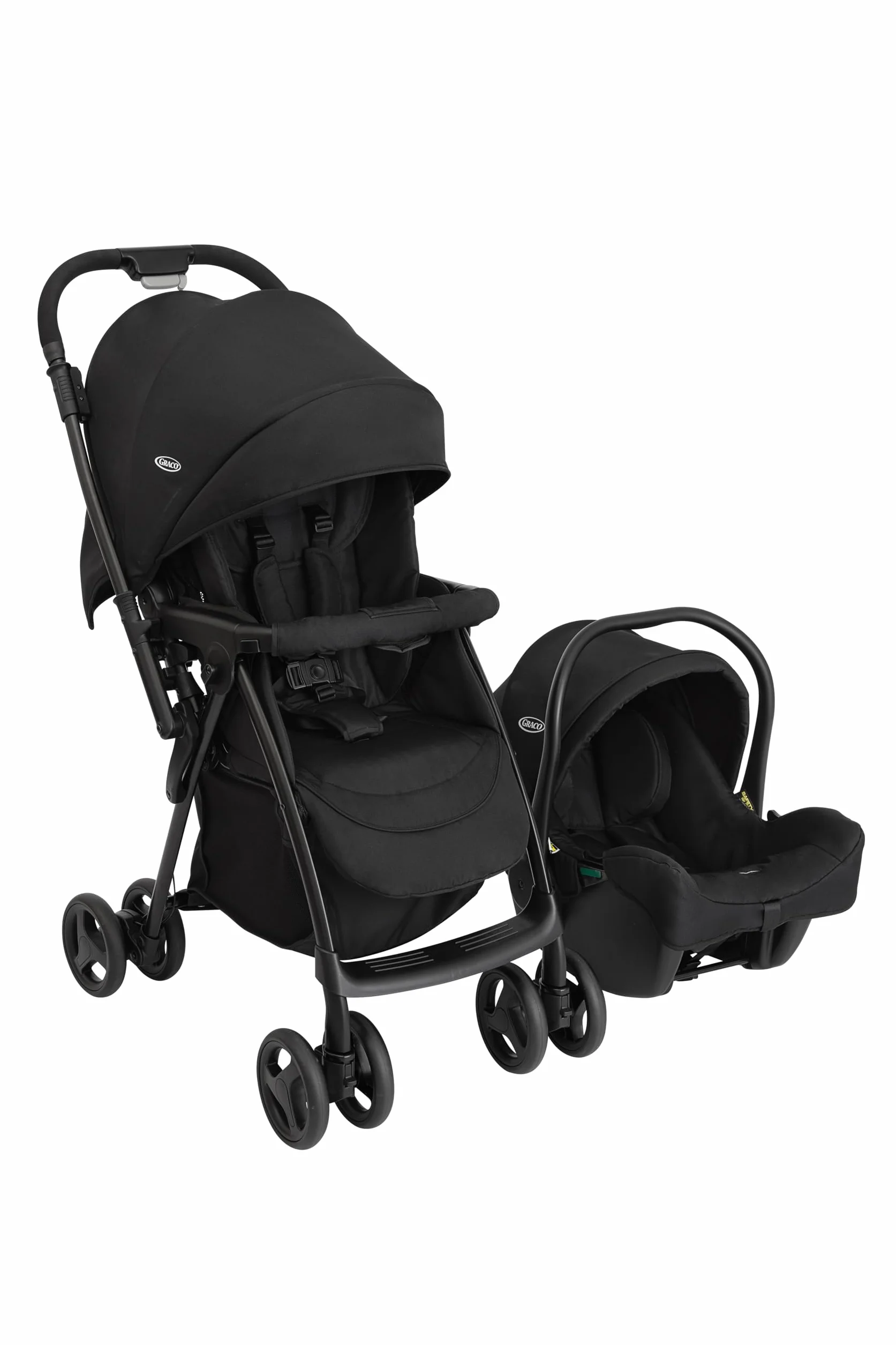 Graco Revaya Sistema da viaggio passeggino chiusura veloce seggiolino auto neonato Midnight
