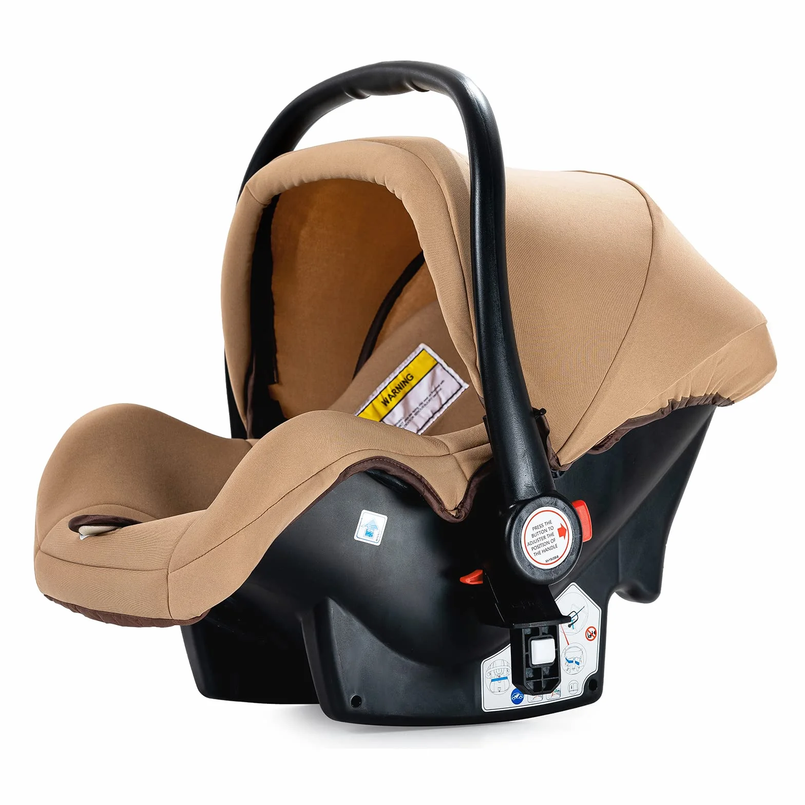 Passeggino Trio 3 in 1 Magic ZC Carrozzina Neonati Portatile Pieghevole Un Clic Spinta Reversibile beige