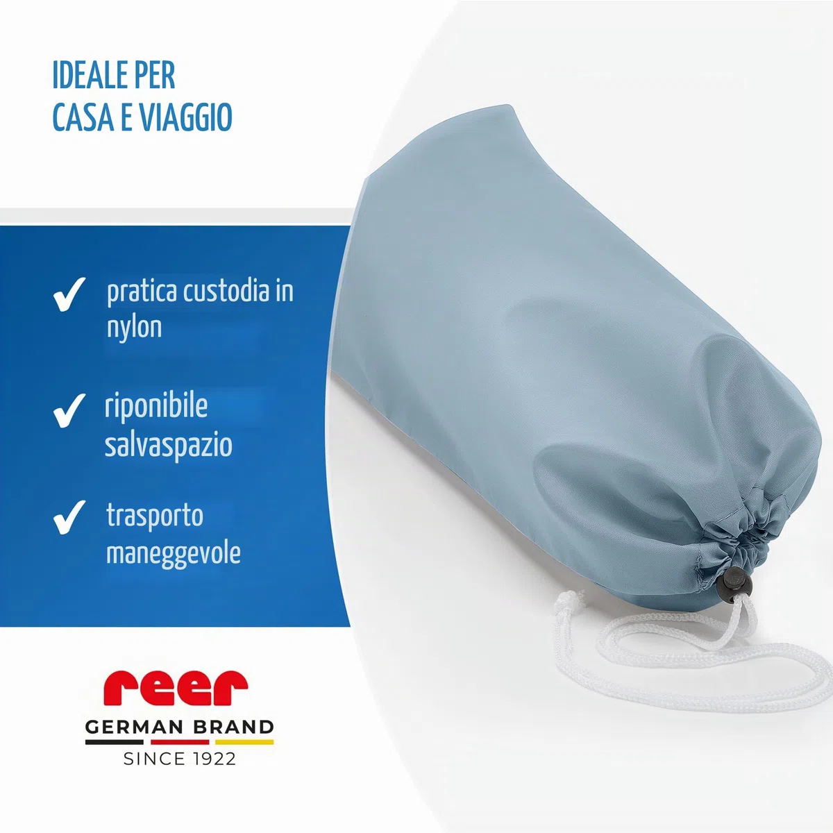 Reer Sleep'n Keep 45111 - Paracolpi per lettino, lunghezza 150 cm, colore: Blu