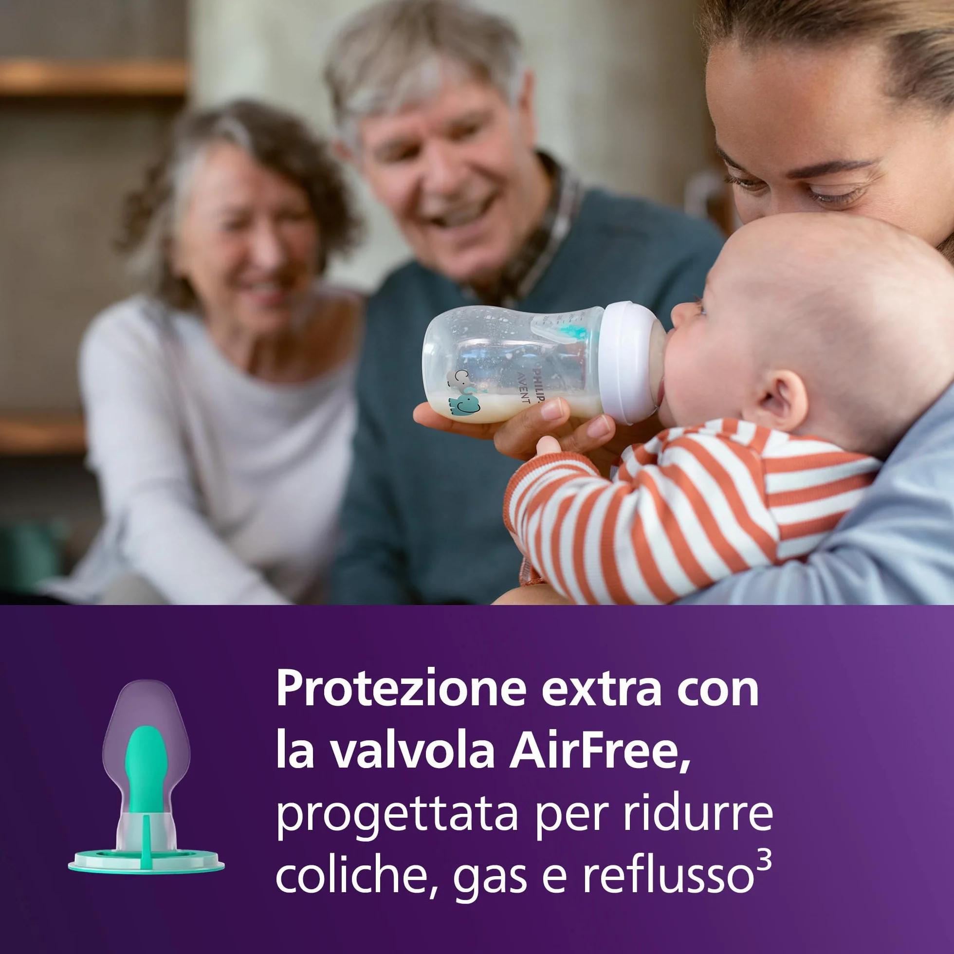 Philips Avent Scaldabiberon Set regalo – Scaldabiberon veloce e biberon Natural Response, controllo temperatura smart, riscaldamento uniforme, spegnimento automatico, SCF358/10