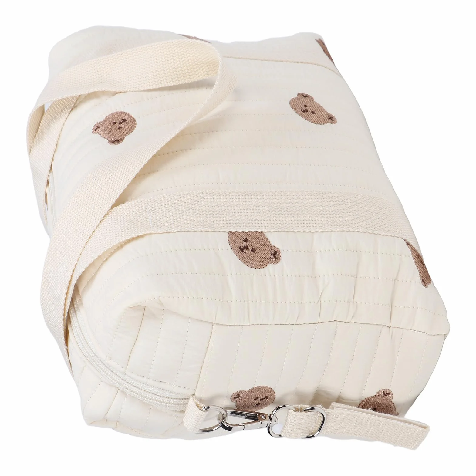 Borsa Portaoggetti per Passeggino, Grande Capacità, Tasca con Cerniera, Riutilizzabile (Borsa de'orso)