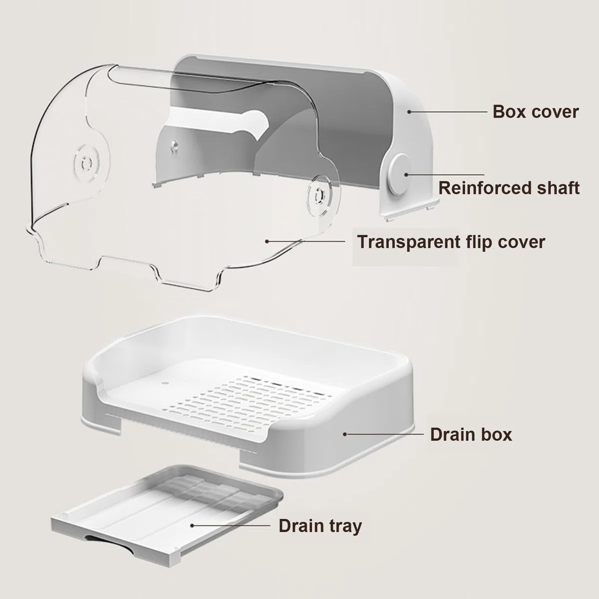 Zasdvn- Stendibiancheria per biberon con coperchio, in plastica, per allattamento, antipolvere, con ripiano rimovibile per piano di lavoro per bambini