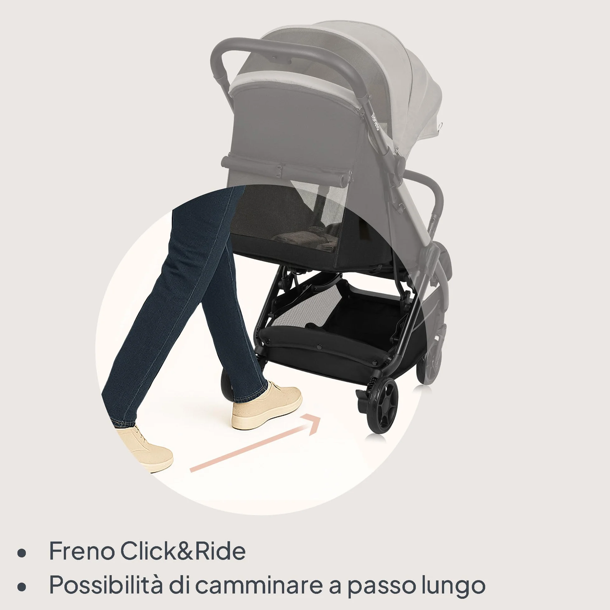 LIONELO Julie Air Passeggino Pieghevole Fino a 22 kg Ruote Girevoli 360° UPF50+
