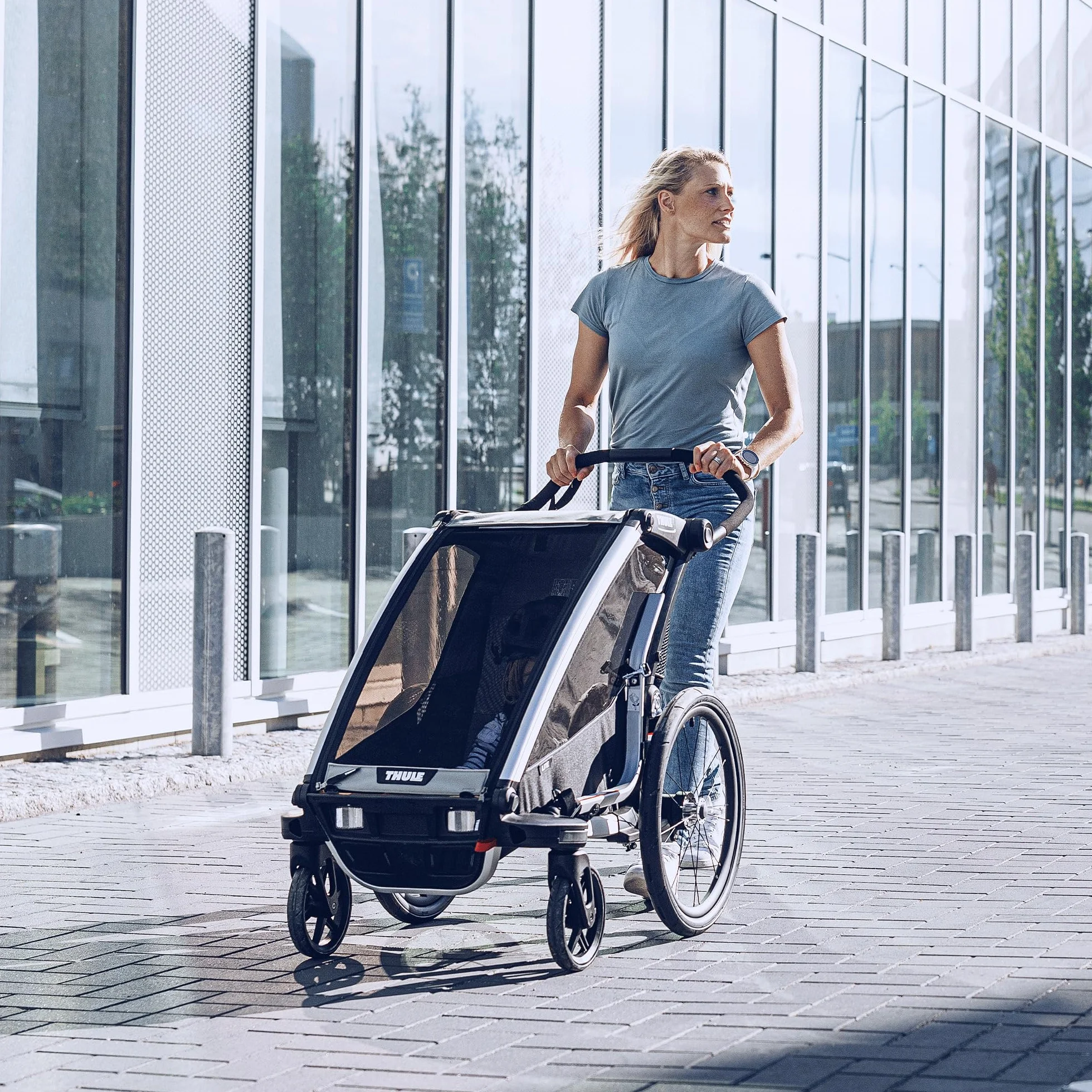Thule Chariot Lite, Rimorchio asseggino, Agave, Sex-Adulto, Agave., Uni