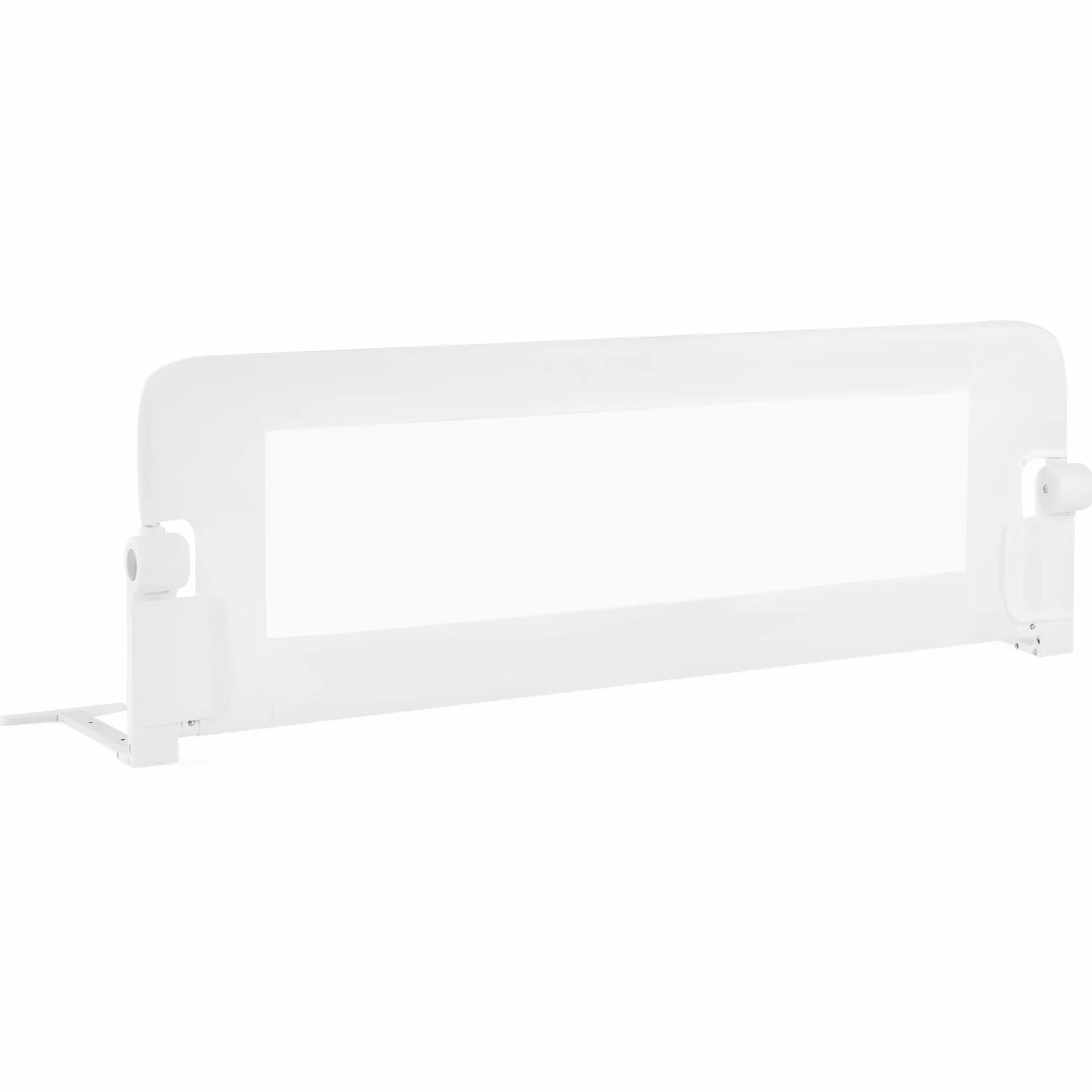 LIFEZEAL Sponda Letto Pieghevole, Sponda Letto di Sicurezza per Bambini in Tessuto Oxford e PP, Sponda Letto per Bambini 120x42,5 CM, Protezione Anticaduta (Bianco)