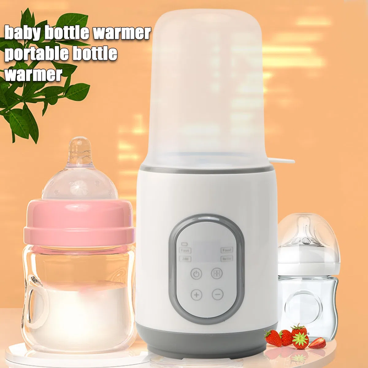 Scaldabiberon 8 in 1 veloce per bambini, scalda biberon portatile con timer e spegnimento automatico, riscaldamento rapido e scongelamento materno