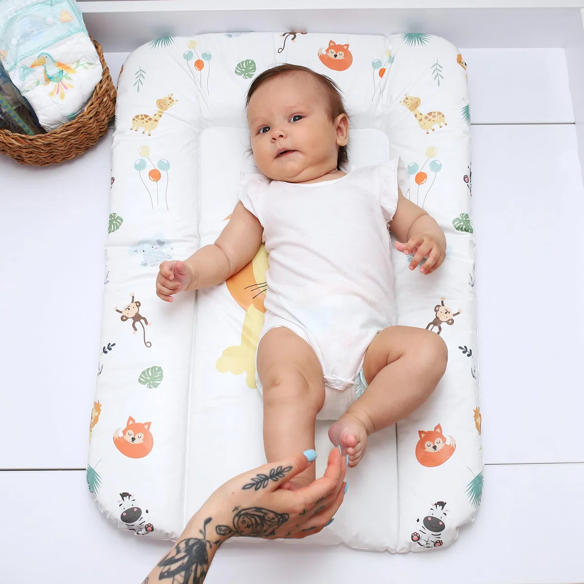 Totsy Baby Pad per Neonati, 70x50 cm, Poliestere, Motivo Safari
