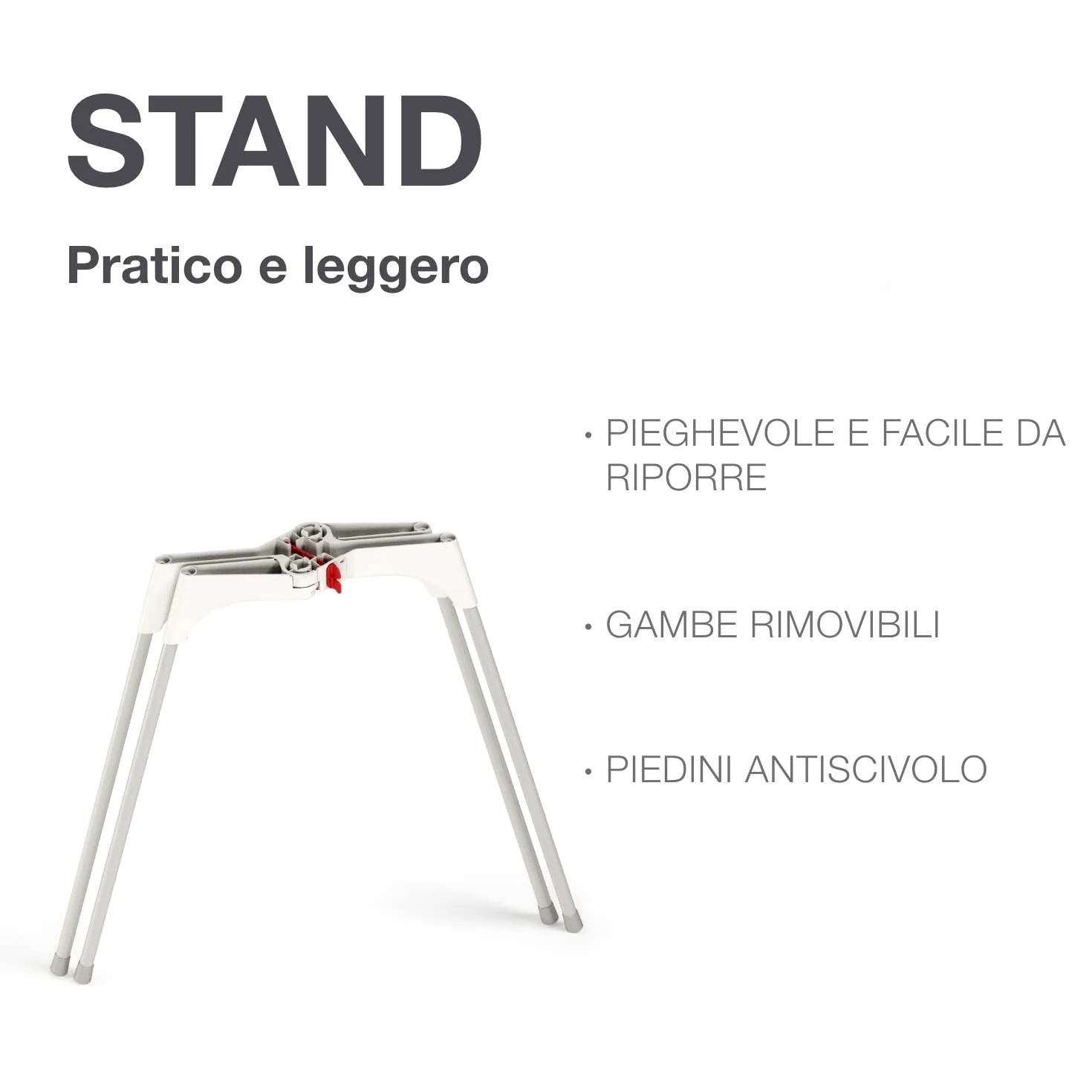 OKBABY Kit Vaschetta Bella e Cavalletto di Supporto - per il Bagnetto del Neonato 0-12 Mesi - Vaschetta Grigia