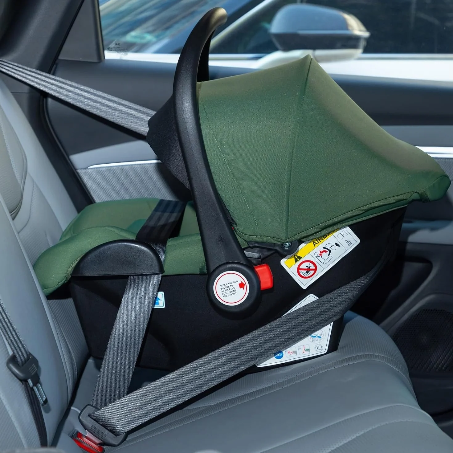 Gcarebb Sistema da Viaggio 3 in 1, Passeggino con Telaio in Alluminio e Copertura Antipioggia