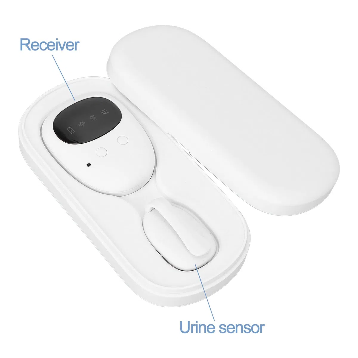 Tbest Allarme pipì per Bambini Ragazzi Bagnare il Letto Bagnare il Letto più Vecchio Sensore Pannolino Bagnato Biancheria Intima Senza Fili Cordless nel Sonno Profondo Rodger Wit5Eless
