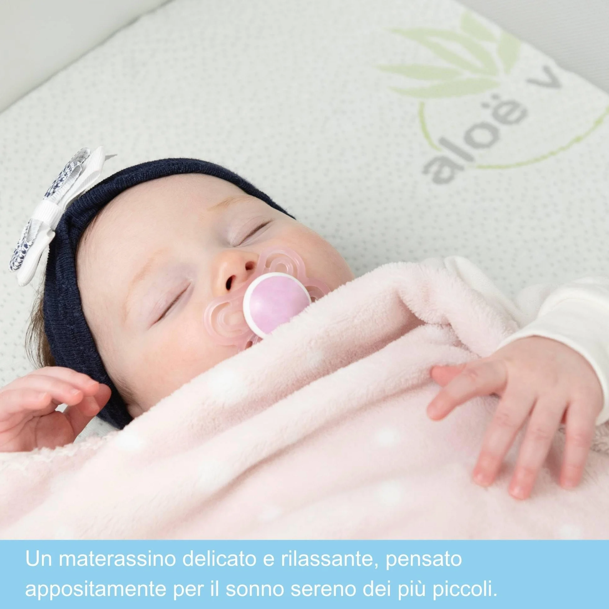 Babysanity Materasso Next To Me Aloe Sfoderabile Antisoffoco con Fori a Norma EN16890:2017 Chicco Lullago Kinderkraft Uno Jane Baby Side Cam Cullami Close To Me Brevi Nanna Oh Misure 83x50x6cm (Aloe)