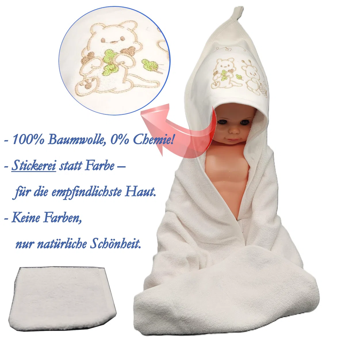 Blue Eyes Set Regalo Neonato 10 Pezzi in Cotone