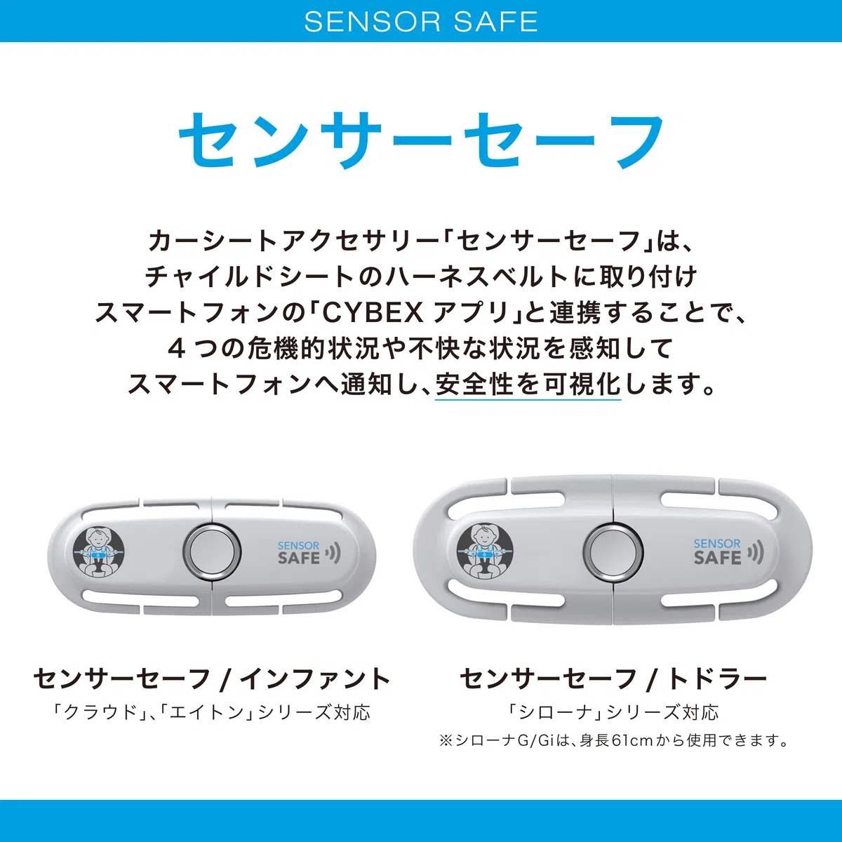 Cybex Kit di sicurezza Sensor Safe 4 in 1 per neonati Grigio | grigio