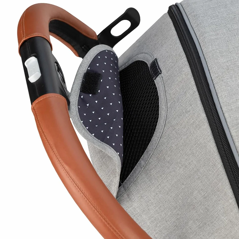 MoMi ESTELLE Passeggino Leggero pieghevole da viaggio 6 mesi 15 kg cinture 5 punti schienale reclinabile ruote EVA