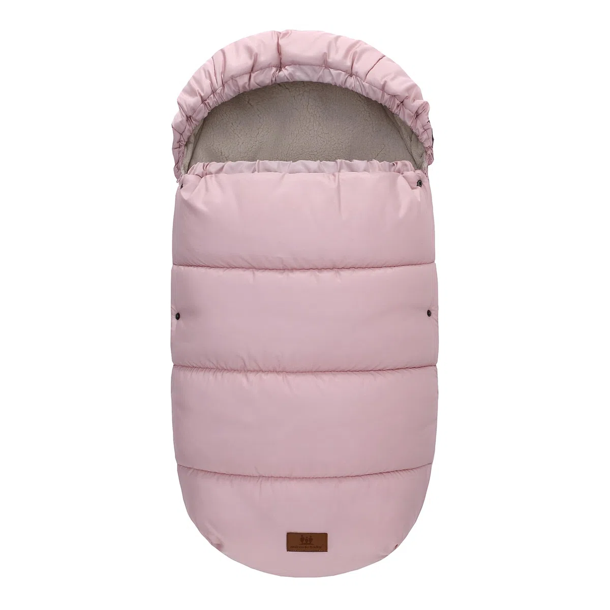 Miracle Baby Sacco Nanna Invernale per Passeggino, Sacco a Pelo Riscaldante con Copertura Impermeabile Antivento Antifreddo Staccabile, Ispessito e Velluto, Staccabile, Rosa