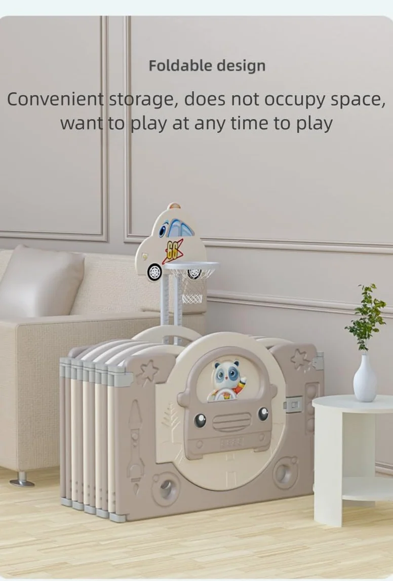 Magic ZC Box Bambini, Centro Attività Infantile Parco Giochi con Schiuma Anticollisione, Box Neonato Grande Pieghevole per Interni ed Esterni (Y 12+2 Combo)
