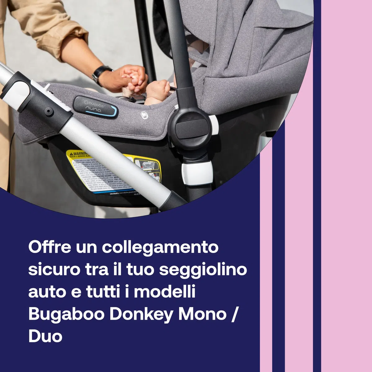 Bugaboo – Adattatore Donkey mono/Duo per sedia di auto Britax-Römer Grigio Scuro