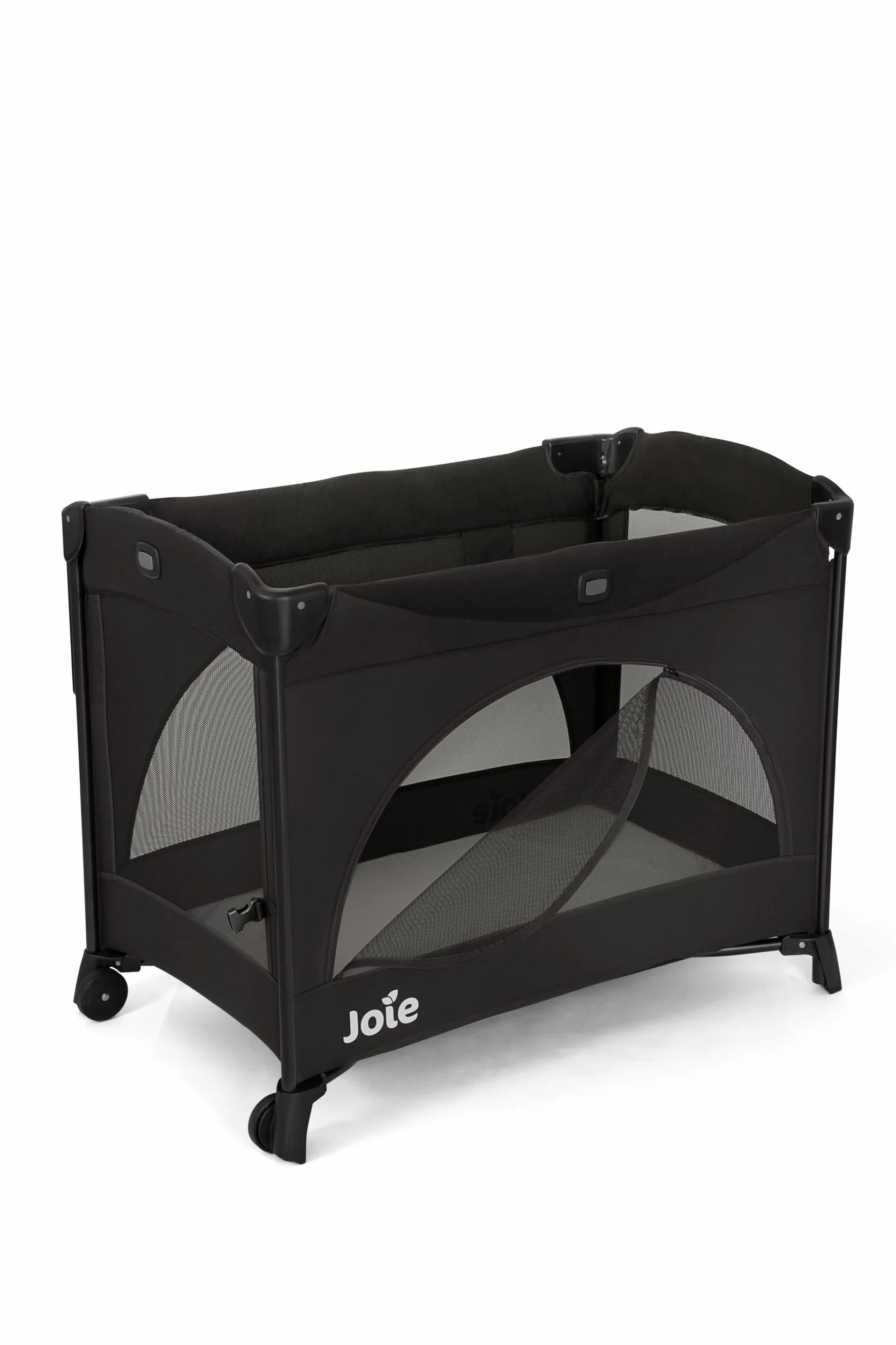 Joie kubbie™ sleep lettino da viaggio, culla fianco letto 2 in 1, lato abbassabile, navicella rimovibile, chiusura compatta – dalla nascita ai 3 anni (0–15 kg), Shale