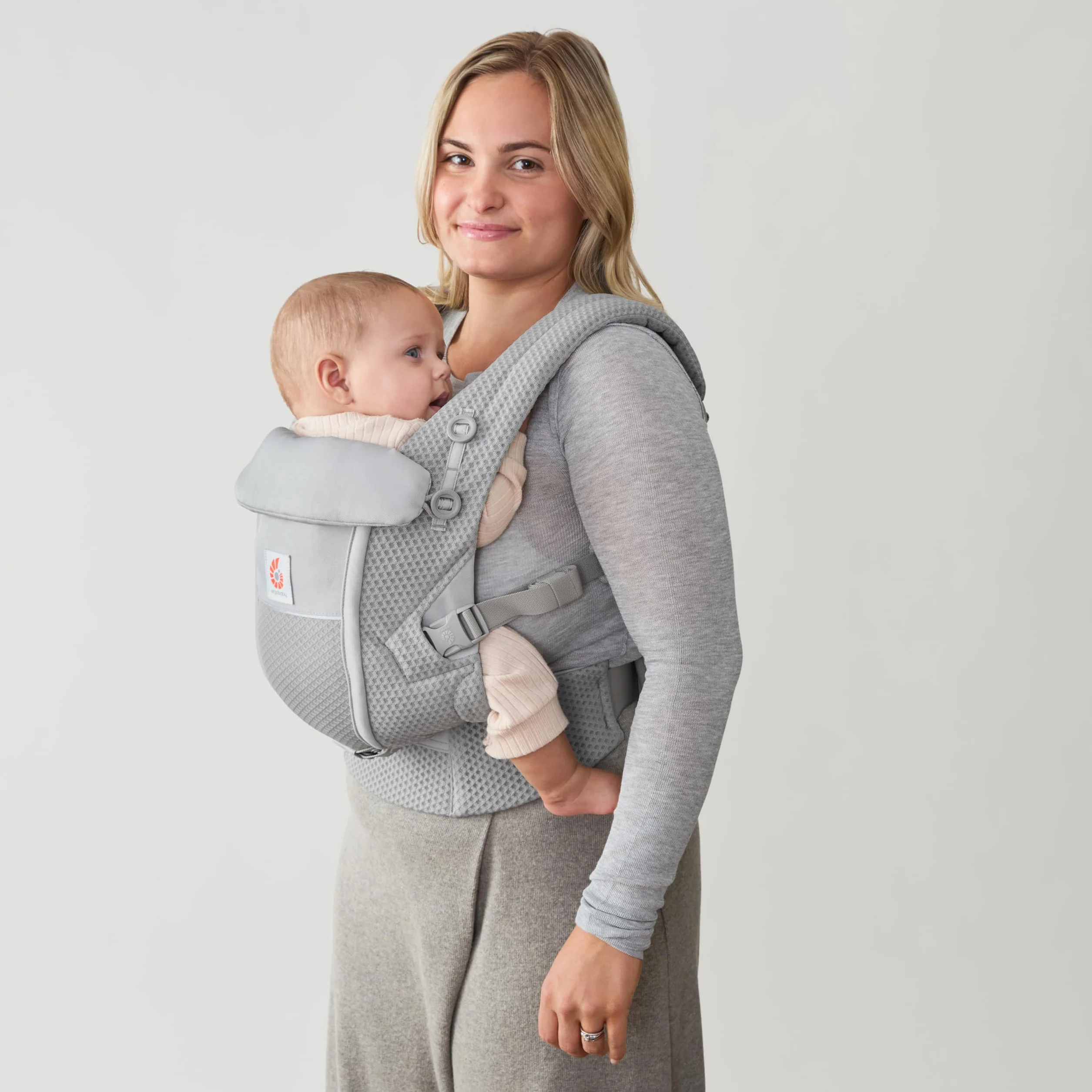 Ergobaby Baby Carrier Adapt Soft Flex Mesh Pearl Grey
