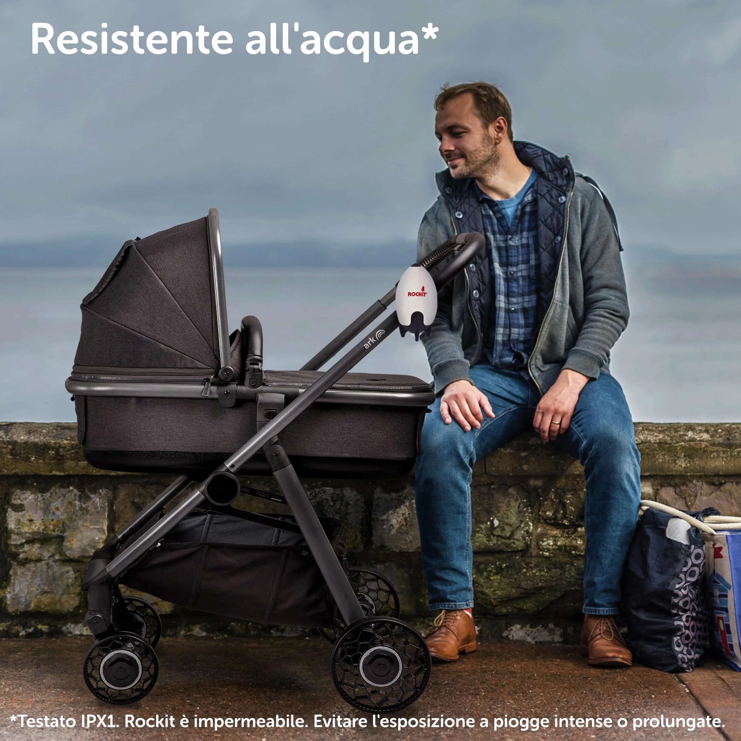 Rockit Rocker ricaricabile – Baby Sleep Aid per passeggino, velocità regolabile, timer 60 minuti