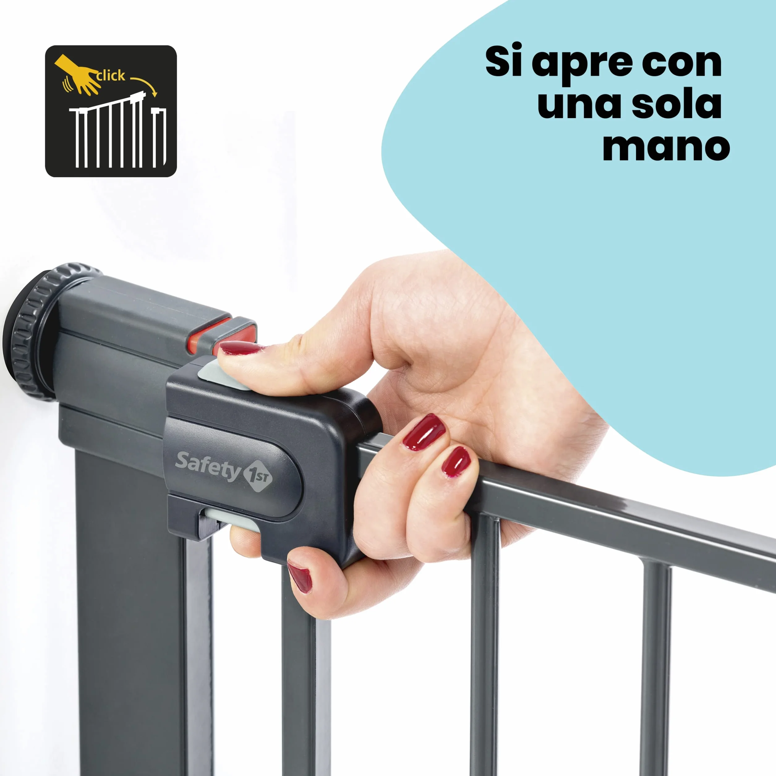 Safety 1st Easy Close Metal Cancelletto di Sicurezza 73-80 cm