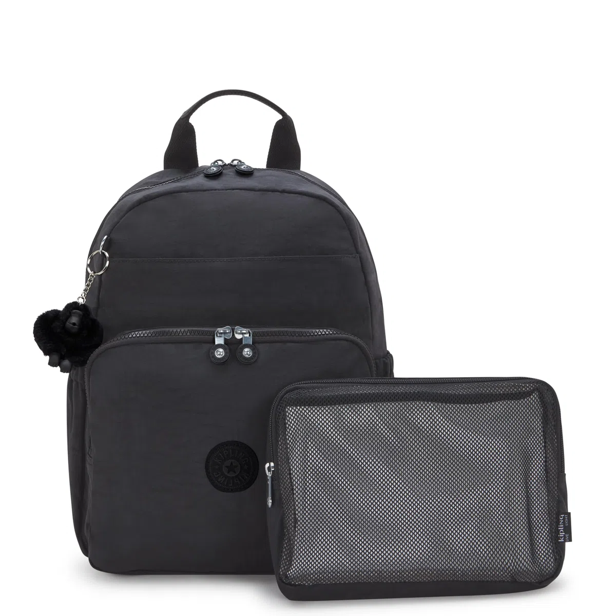 Kipling MAISIE Zaino per neonati, Black Noir (Nero)