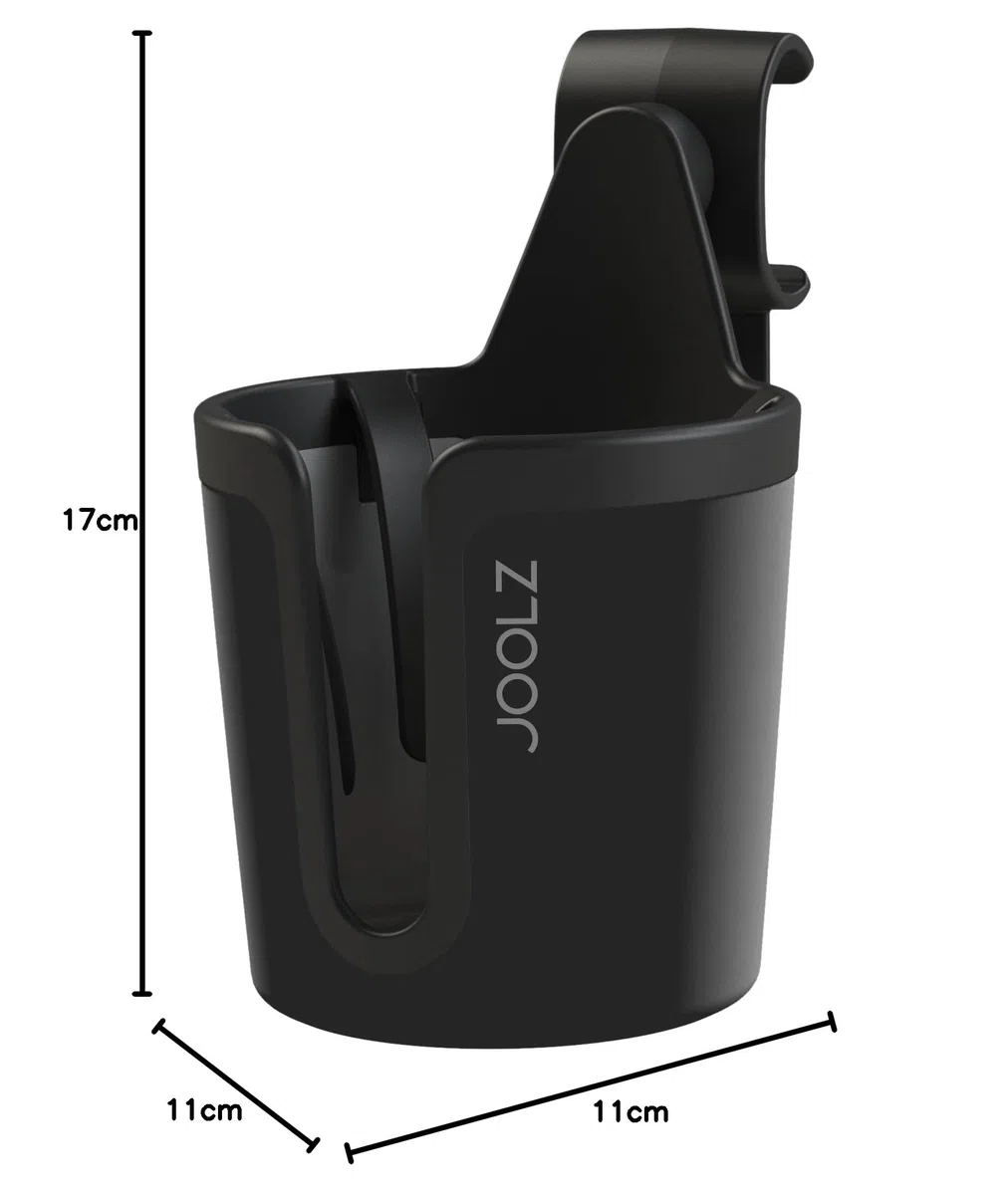 Joolz - Portabicchieri - Accessorio per il tuo passeggino - Facile da montare - Rimani idratato - Ideale per i viaggi - Un accessorio indispensabile - Semplice da regolare - No Spill - Nero (nero)
