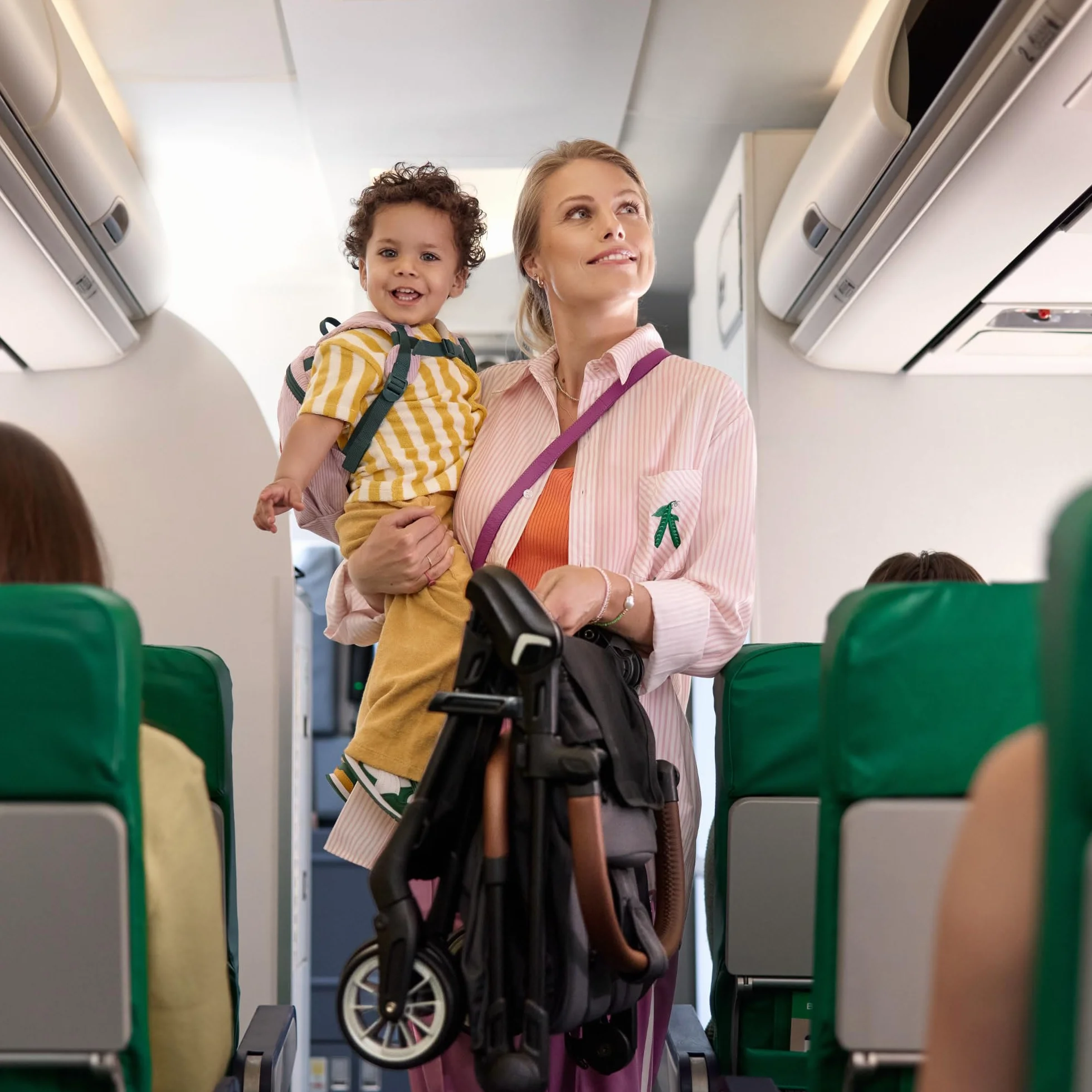 Bebeconfort Zephir Passeggino Pieghevole da Viaggio 0-4 Anni 22 kg Leggero 5,6 kg Chiusura Compatta Mineral Green