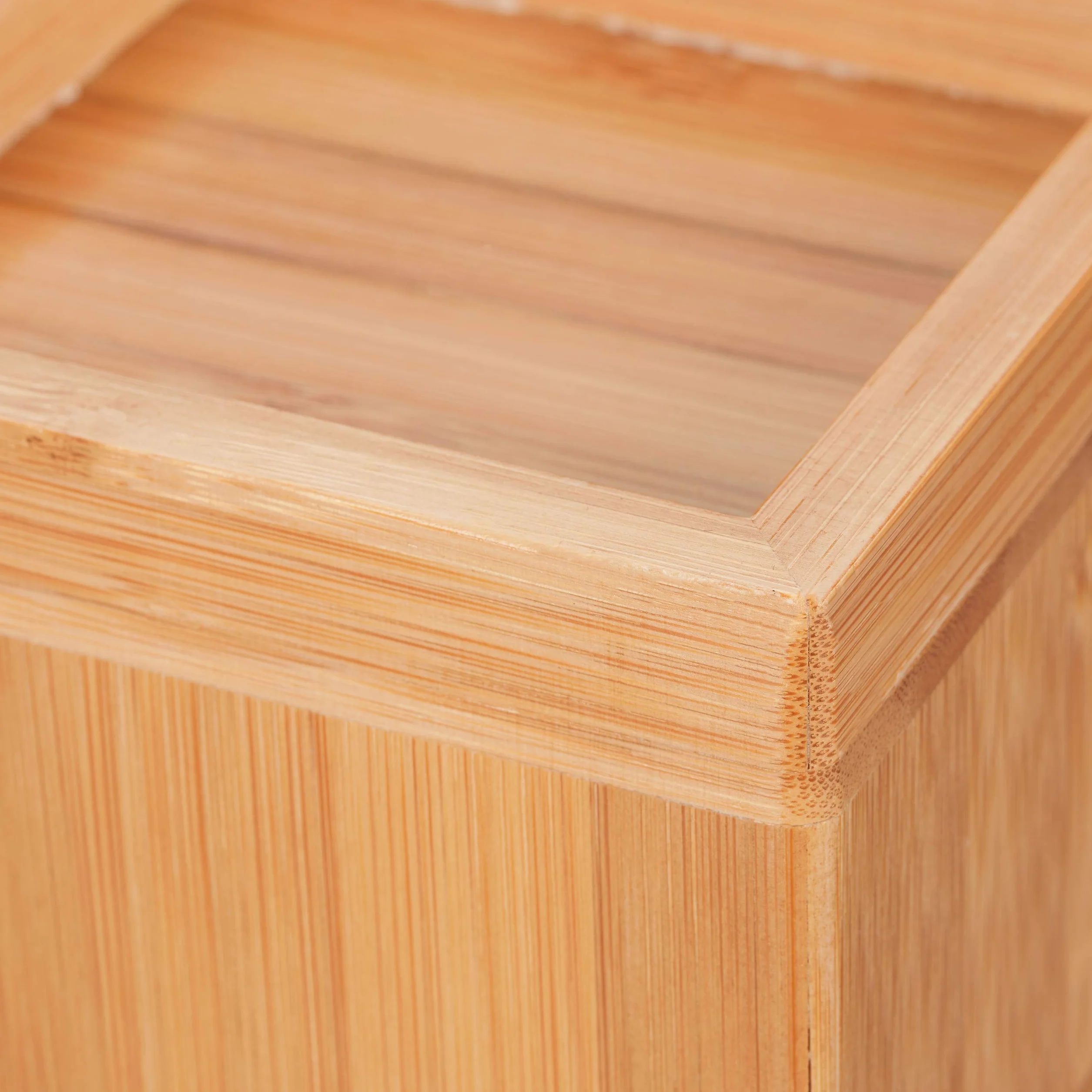 Relaxdays Set 4 Rialzi per Mobili, Aumento Altezza 8,5 cm per Tavoli Sedie, Legno Naturale