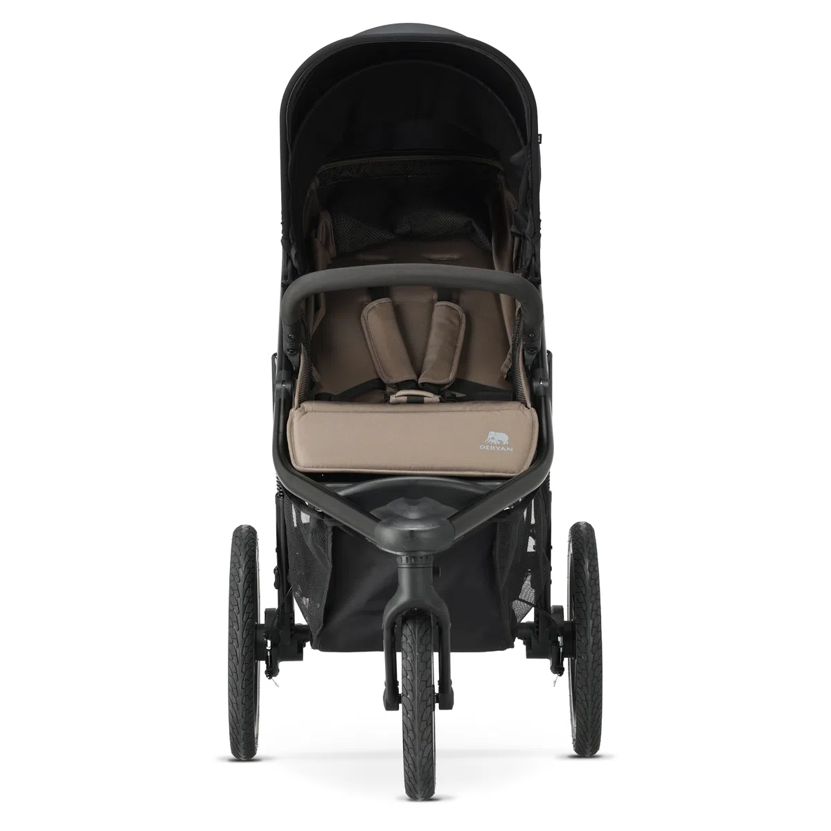 Deryan Bolt Jogger Passeggino combinato per ogni terreno – Pieghevole e portatile – Passeggino per jogging a partire dai 6 mesi (Hazel)